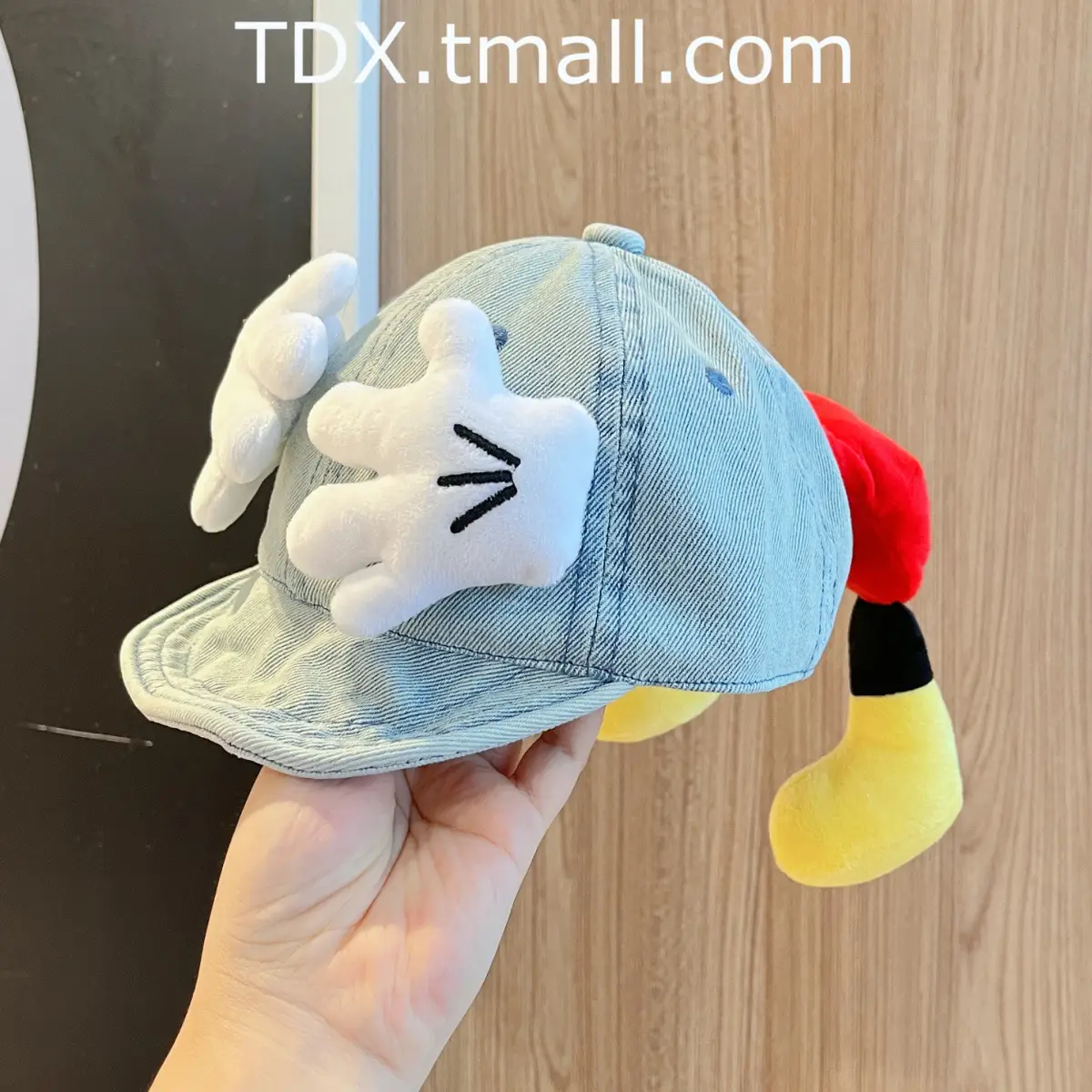 Baby Blue Peaked Cap with Cute Eyes for Small Kids - Image 6