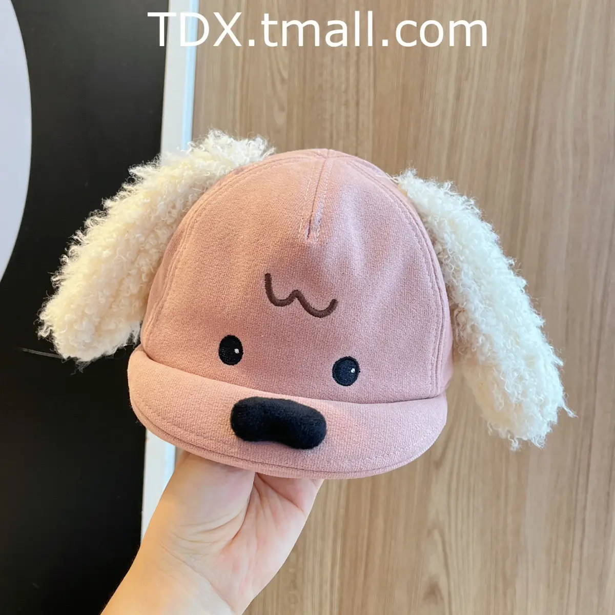 Baby Cute Puppy Ears Baseball Cap Spring Autumn Windproof Brown - Image 3