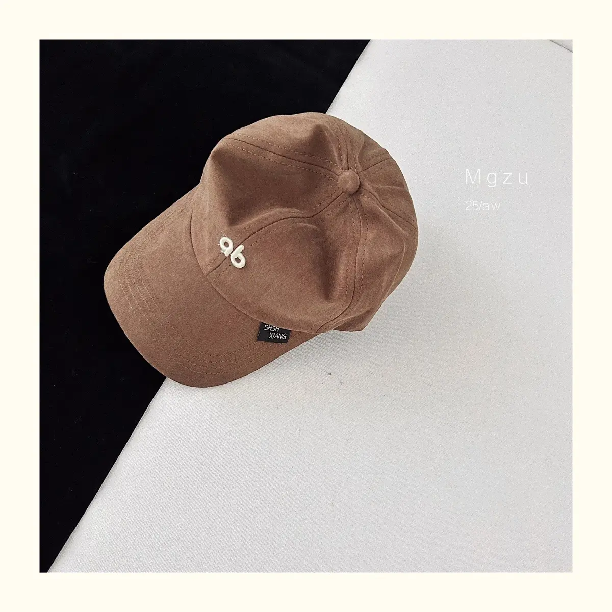 Brown Embroidered Korean Boys Cap — feature 6