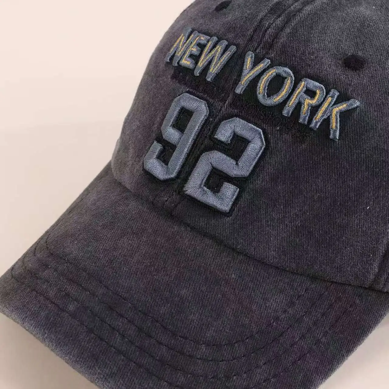American Retro Embroidered 92 Letter Baseball Cap — feature 10