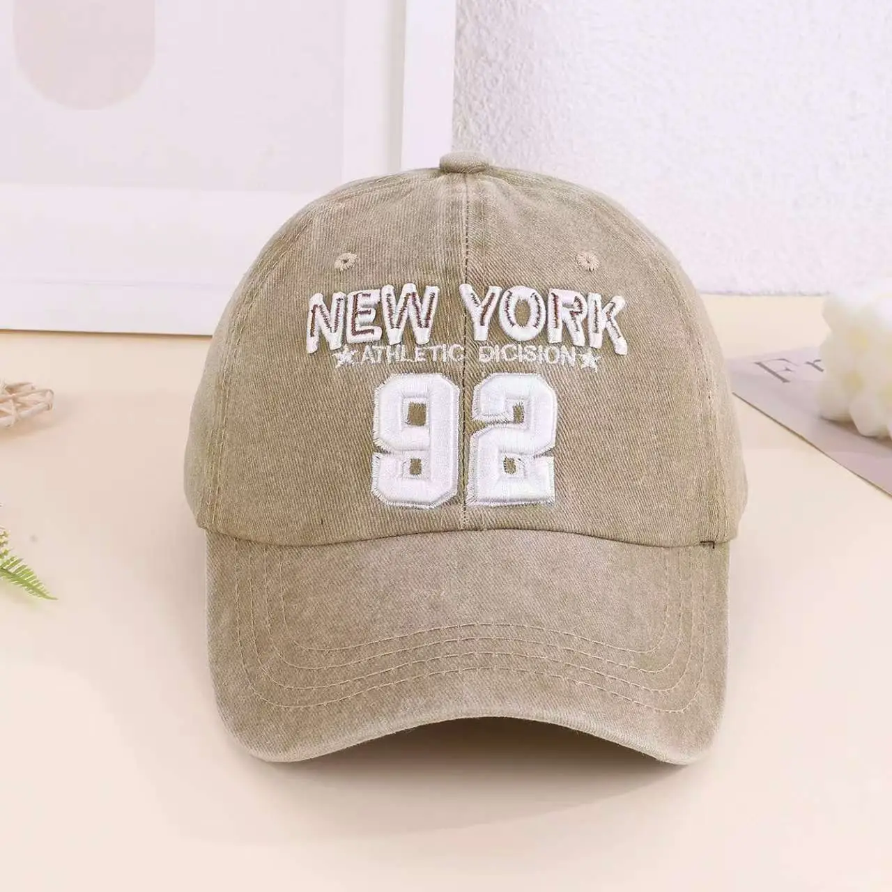 American Retro Embroidered 92 Letter Baseball Cap — feature 13