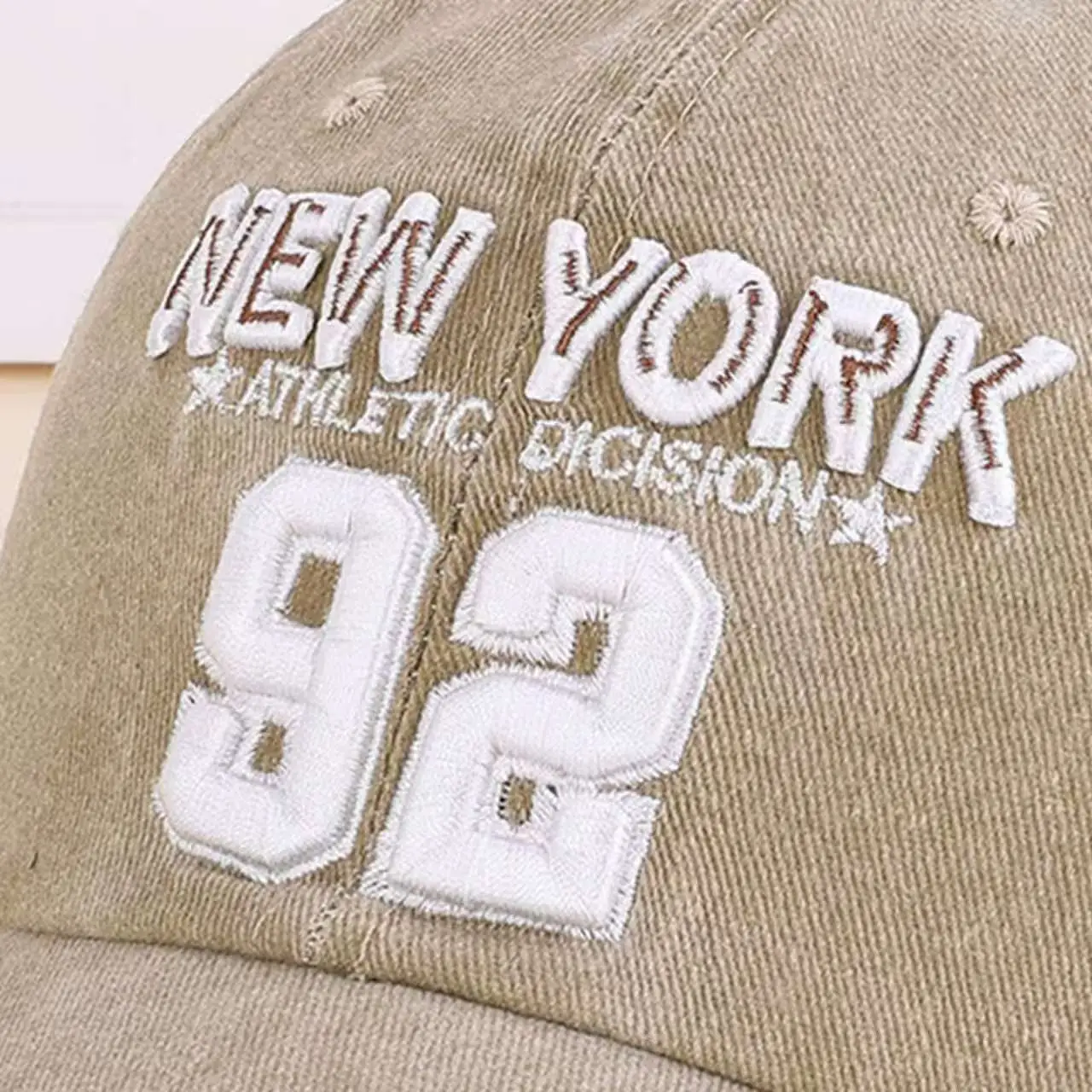 American Retro Embroidered 92 Letter Baseball Cap — feature 14