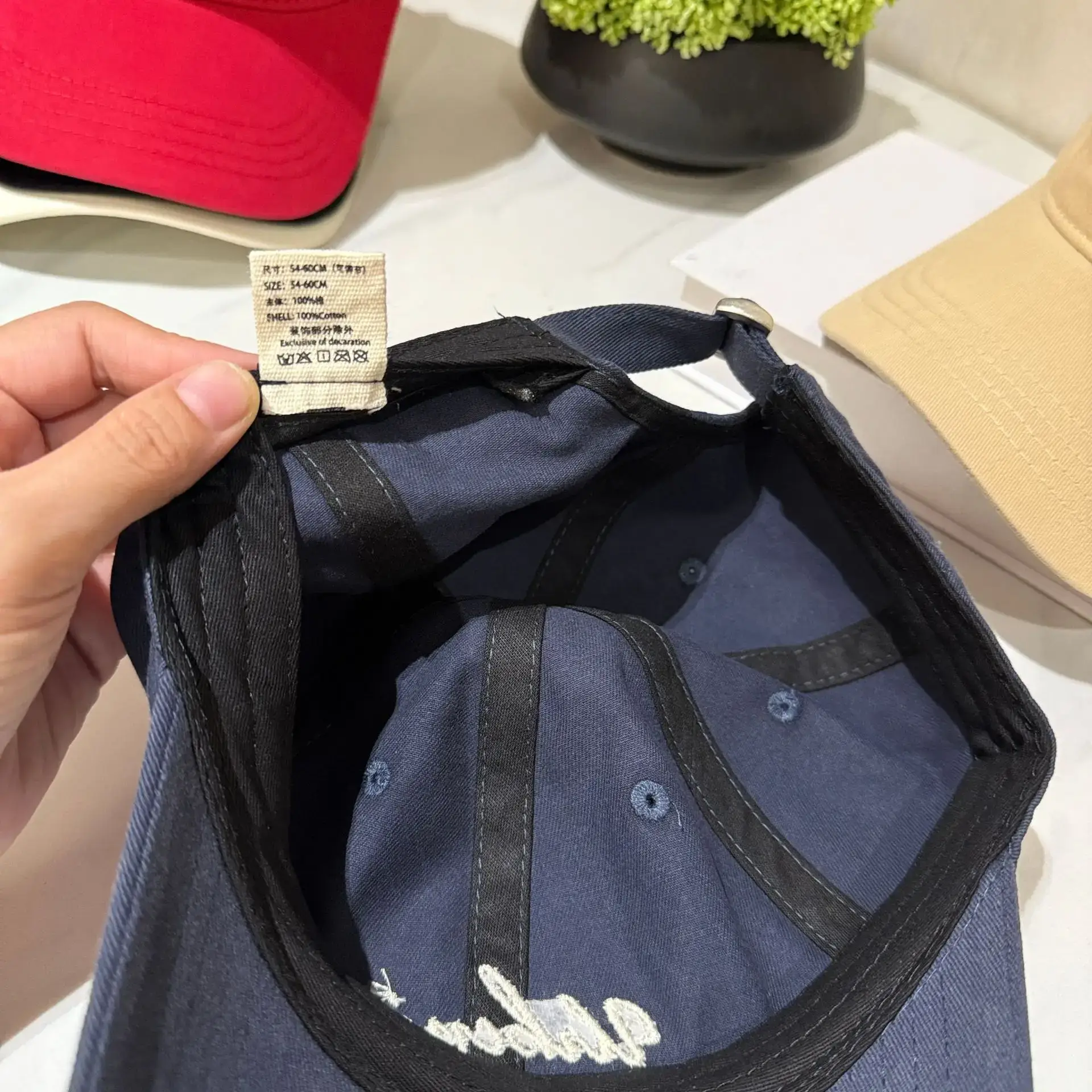 Korean Style Blue Duckbill Cap Women Cotton 2025 — feature 5