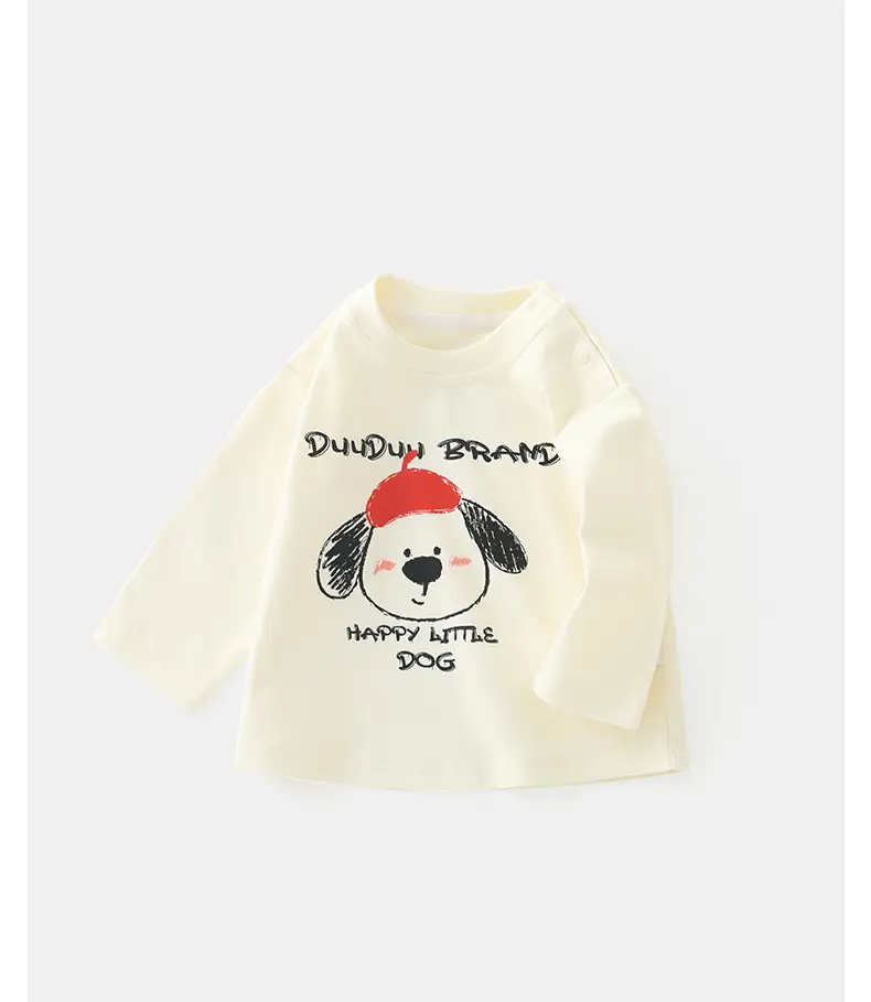 Duuduu Cotton T-Shirt for Girls Autumn Baby Bottoming Shirt — feature 10