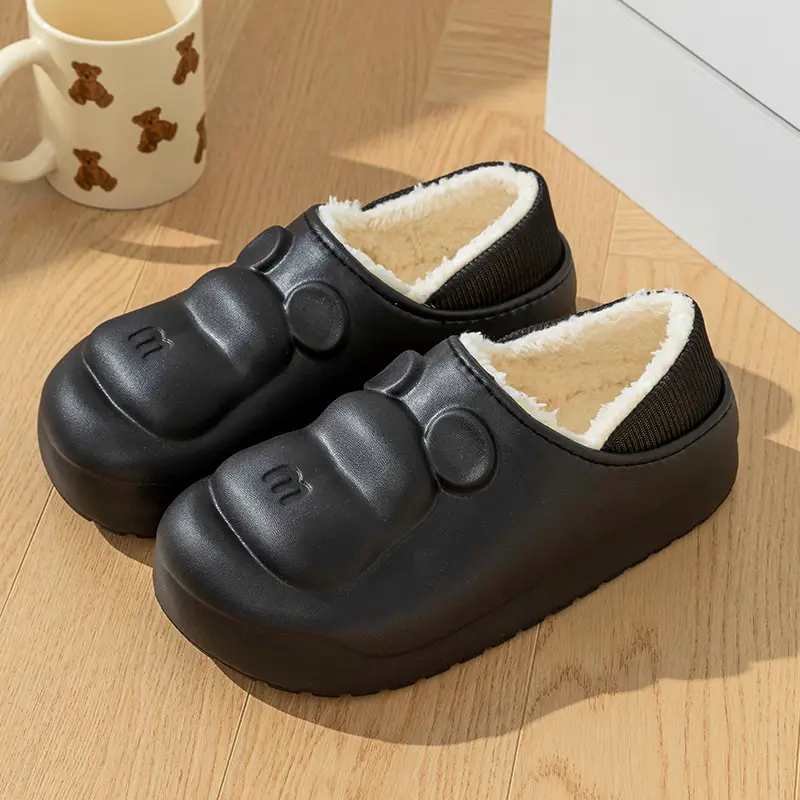 Women's Pink Fleece Lined Home Slippers Winter Warm Indoor Outdoor - Image 4