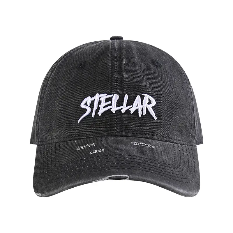 Stellar Embroidered White Baseball Cap for Men Women - Image 11