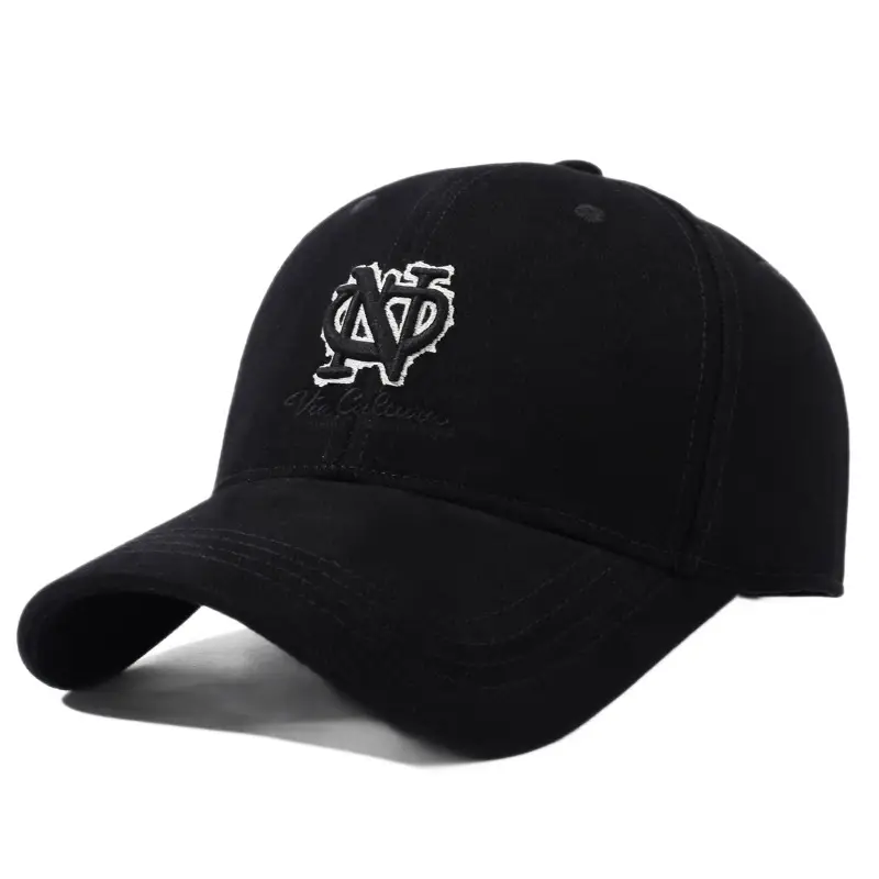 Black Embroidered Letter Baseball Cap Unisex Outdoor Sun Hat - Image 12