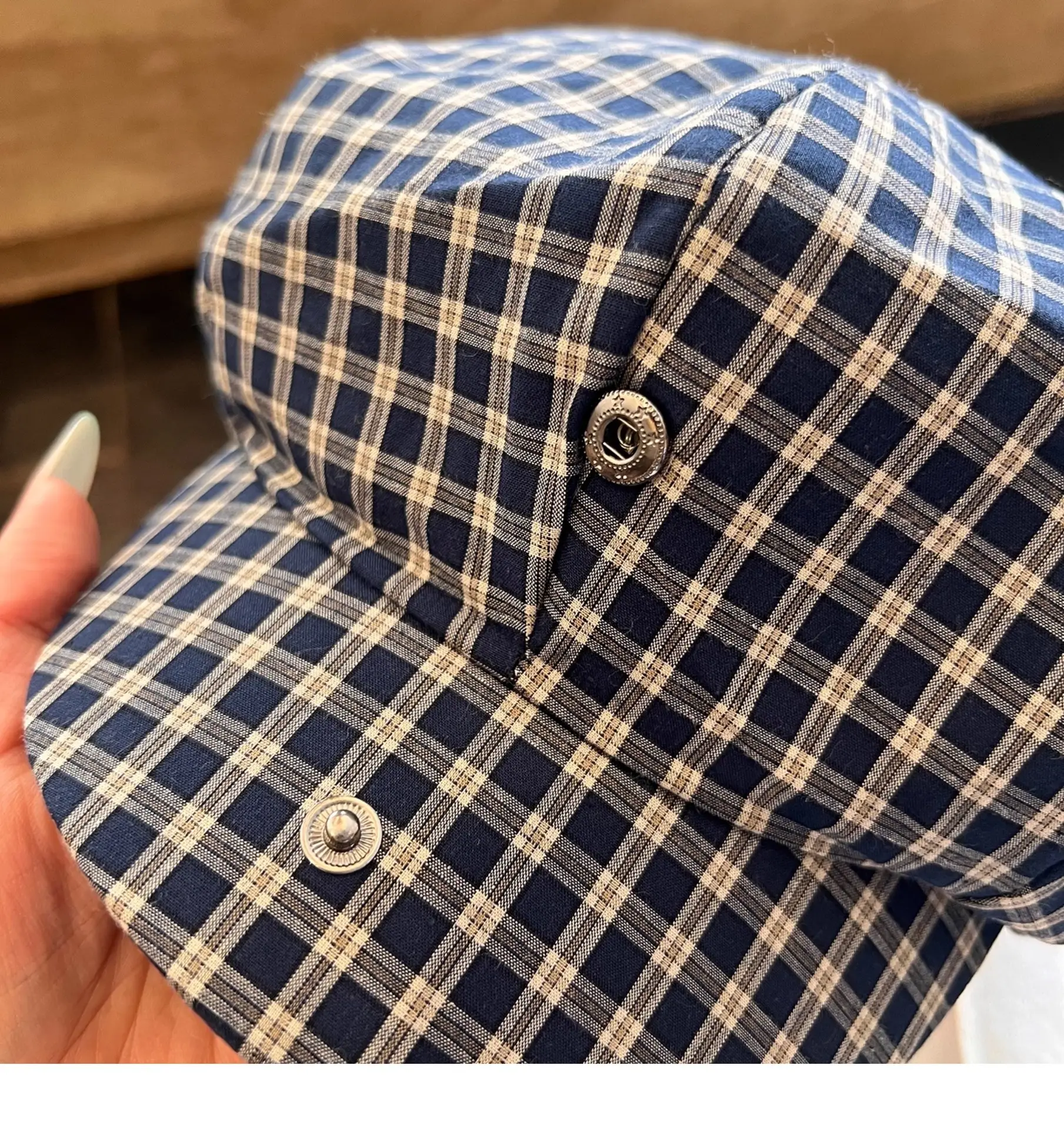 2025 Korean Plaid Duckbill Cap for Women — feature 15