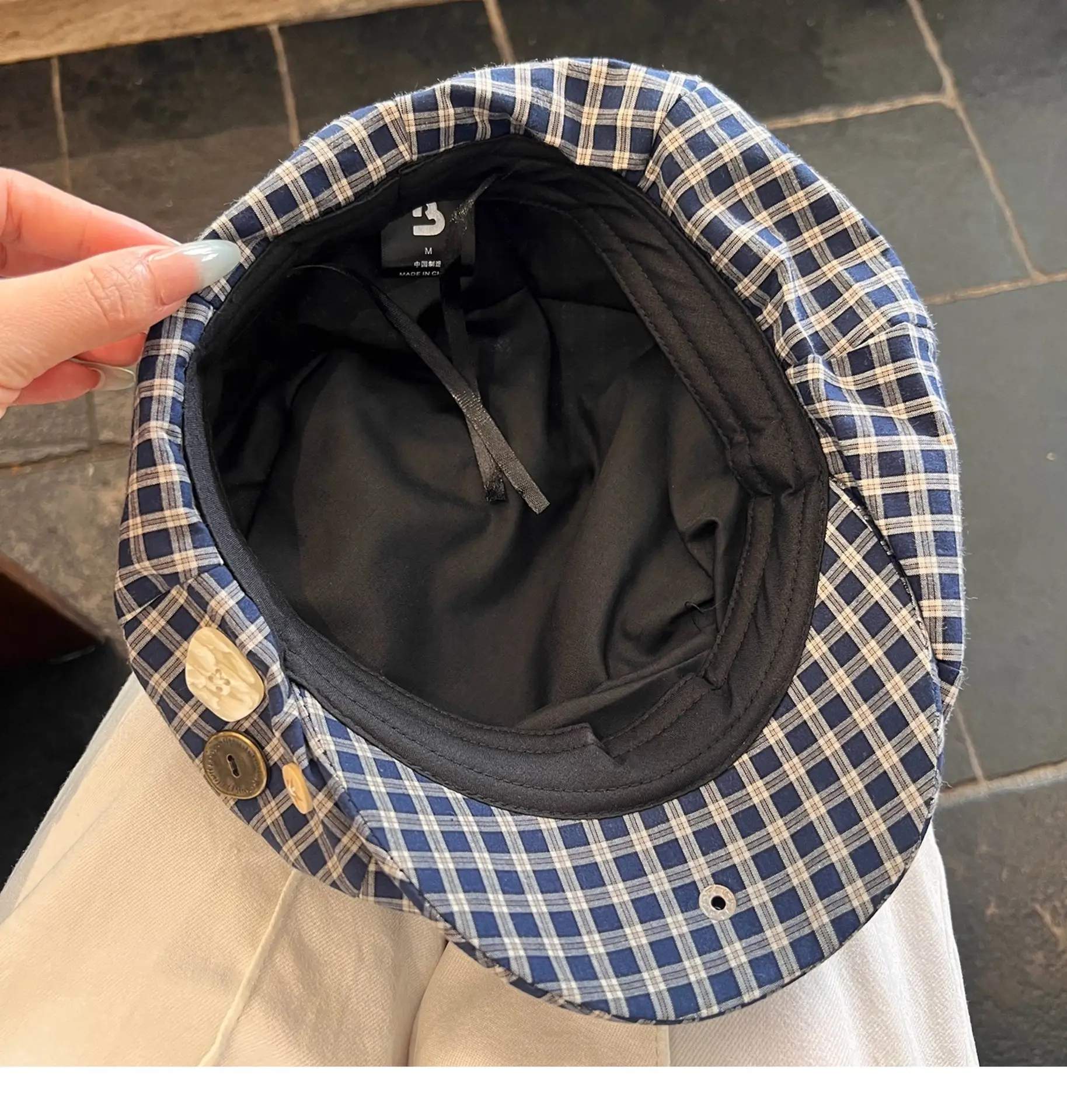 2025 Korean Plaid Duckbill Cap for Women — feature 16