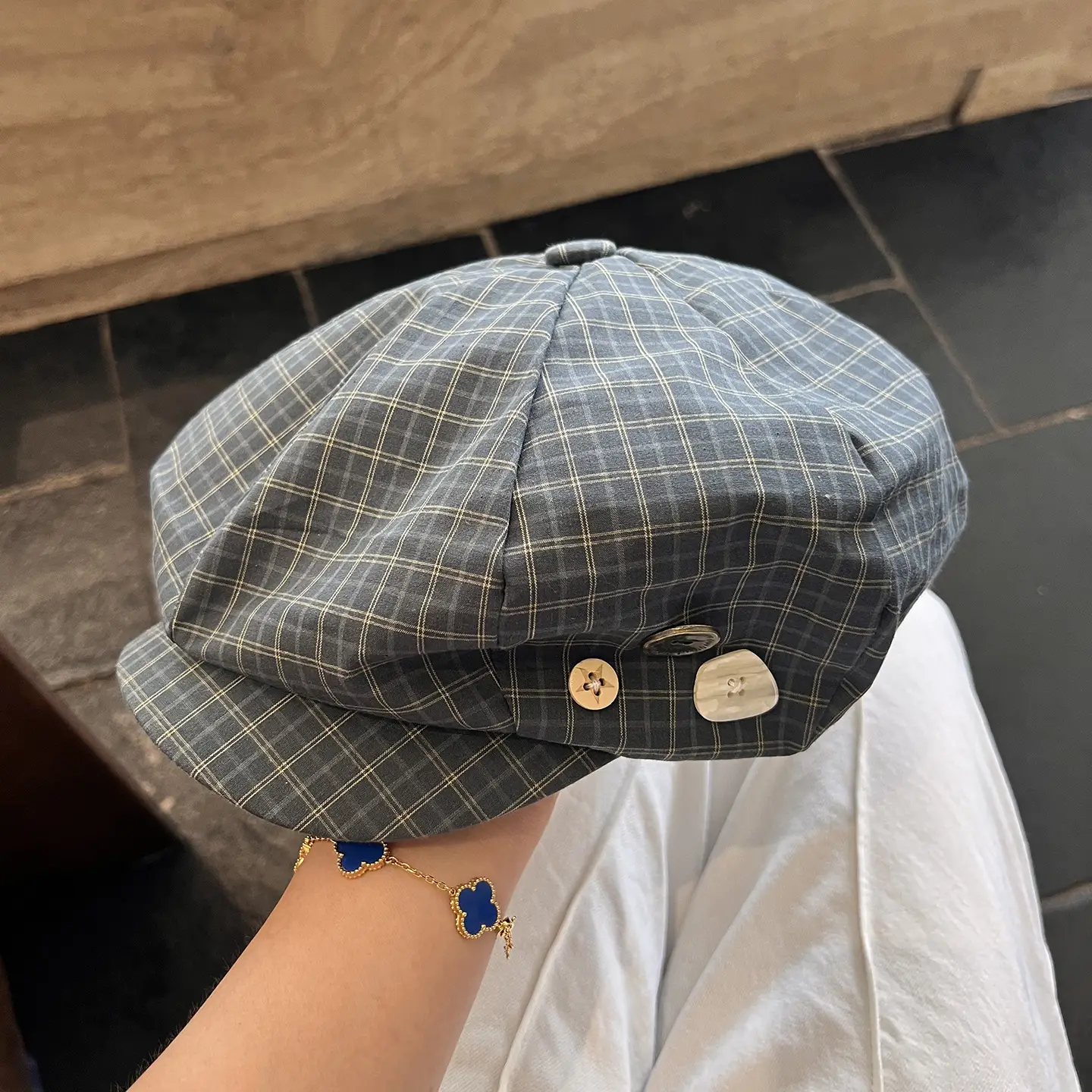 2025 Korean Plaid Duckbill Cap for Women - Image 2