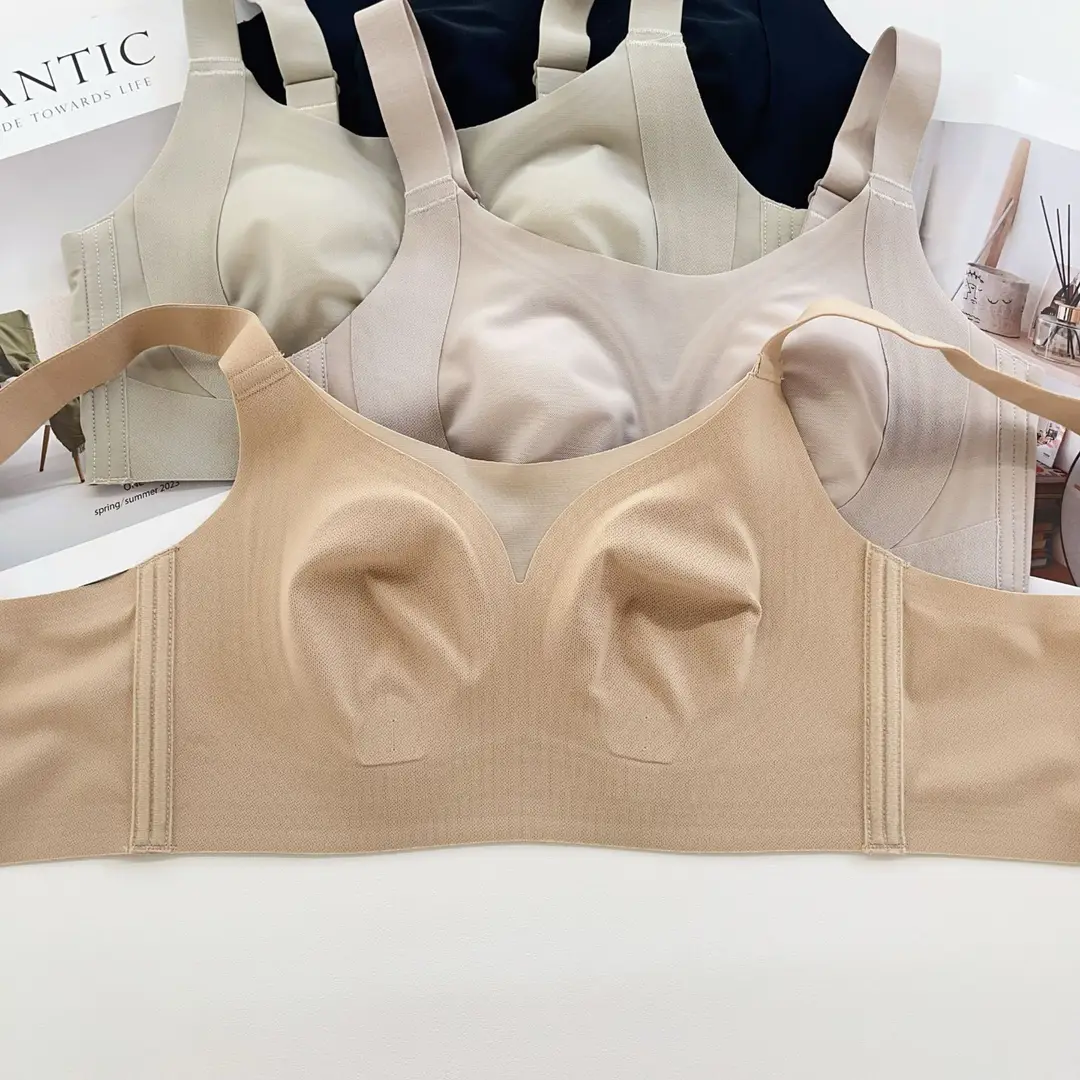 Adjustable Ultra-Thin Bra for Women with Large Busts, Minimizing Appearance, Side Support, Anti-Sagging, Plus Size