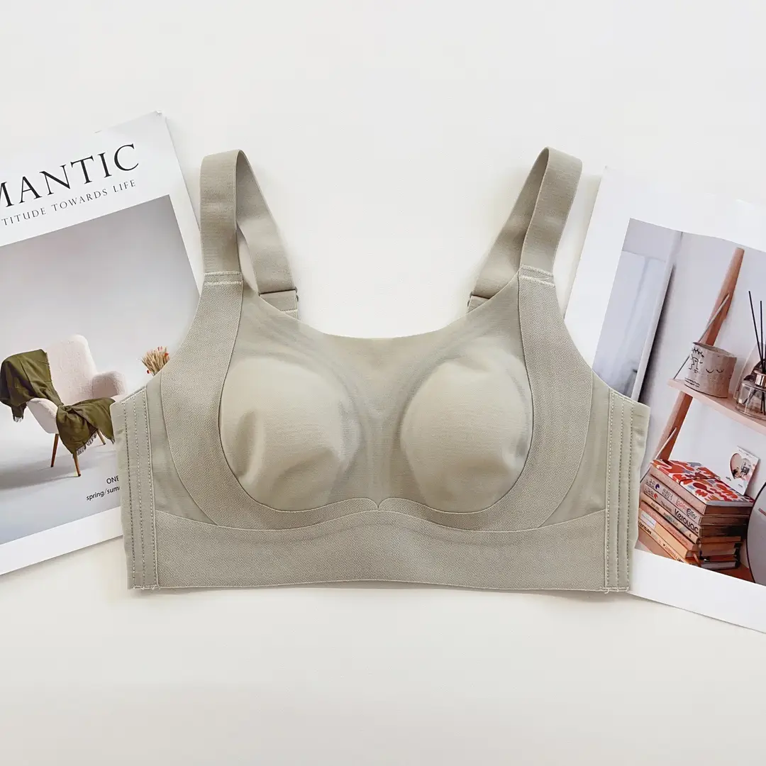 Adjustable Ultra-Thin Bra for Women with Large Busts, Minimizing Appearance, Side Support, Anti-Sagging, Plus Size