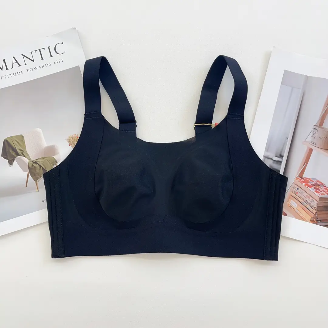 Adjustable Ultra-Thin Bra for Women with Large Busts, Minimizing Appearance, Side Support, Anti-Sagging, Plus Size