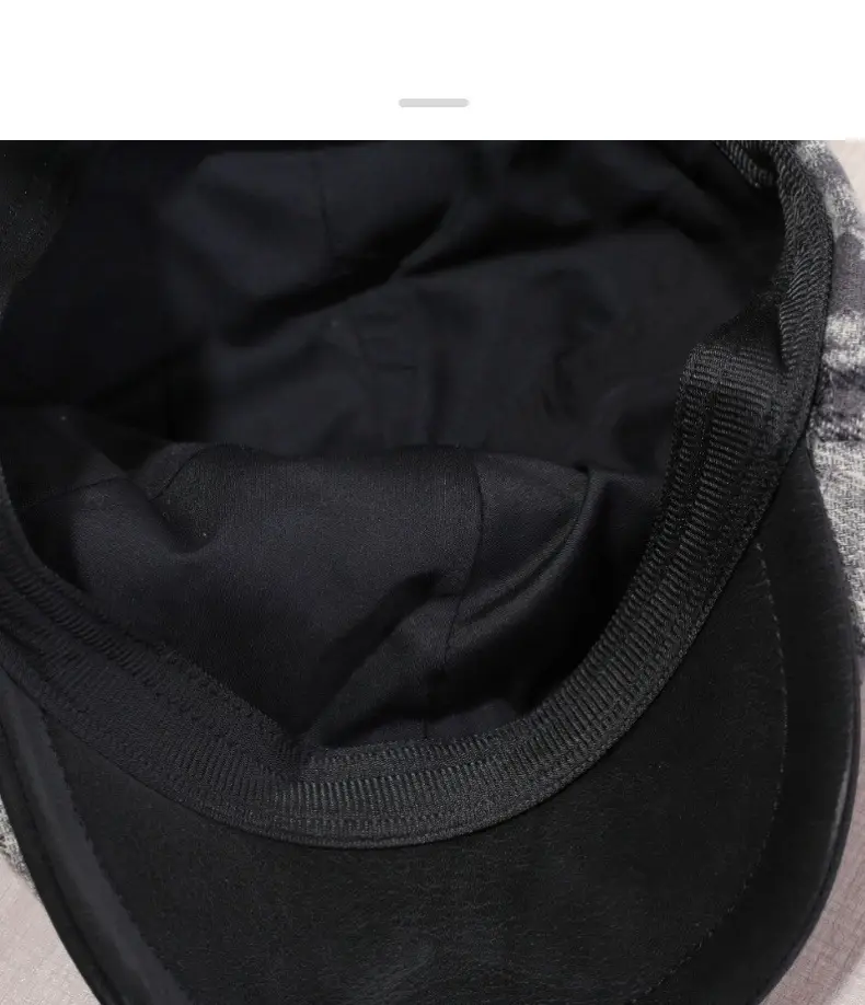 Women Retro Plaid Duckbill Cap Spring Autumn — feature 10