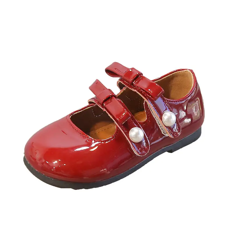 Girls Leather Princess Shoes 2025 Spring Autumn New Shoes
