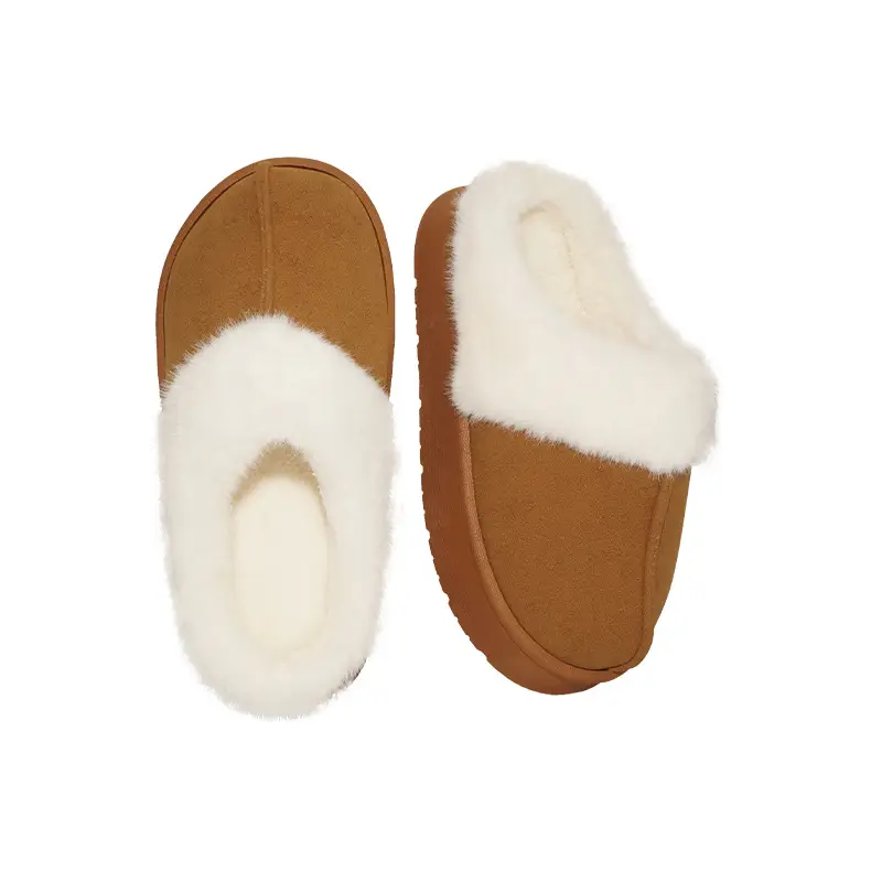 Cross-Border Winter Indoor Plush Slippers with Fleece Lining, Warm, Thick-Soled, Height-Increasing, Non-Slip, Home-Use Women's Cotton Slippers for Export — feature 12