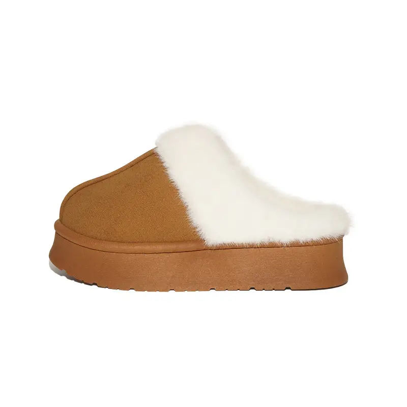 Cross-Border Winter Indoor Plush Slippers with Fleece Lining, Warm, Thick-Soled, Height-Increasing, Non-Slip, Home-Use Women's Cotton Slippers for Export — feature 16