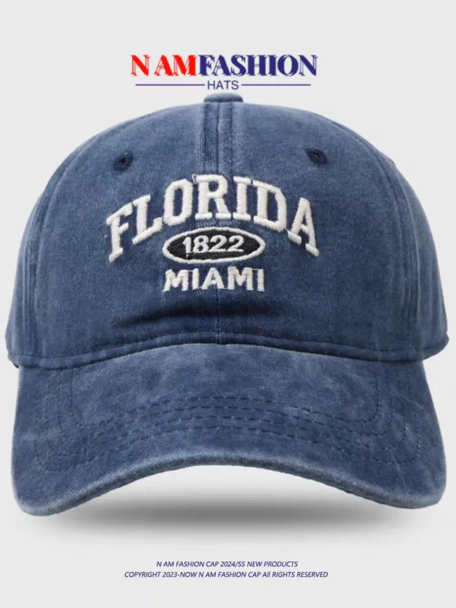 Florida Miami Washed Cap for Women Summer Sunshade Duckbill — feature 11