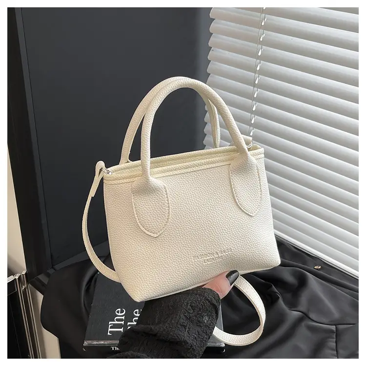 White Lace Bucket Bag with Pearl Drop for Women — feature 21