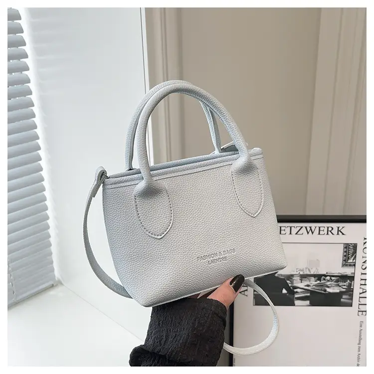 White Lace Bucket Bag with Pearl Drop for Women — feature 23