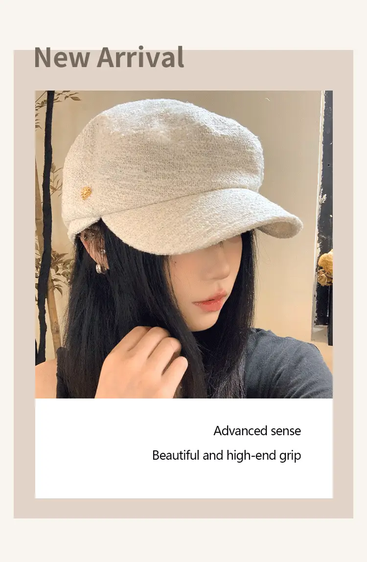 Women's Autumn Face-Slimming Duckbill Hat — feature 4