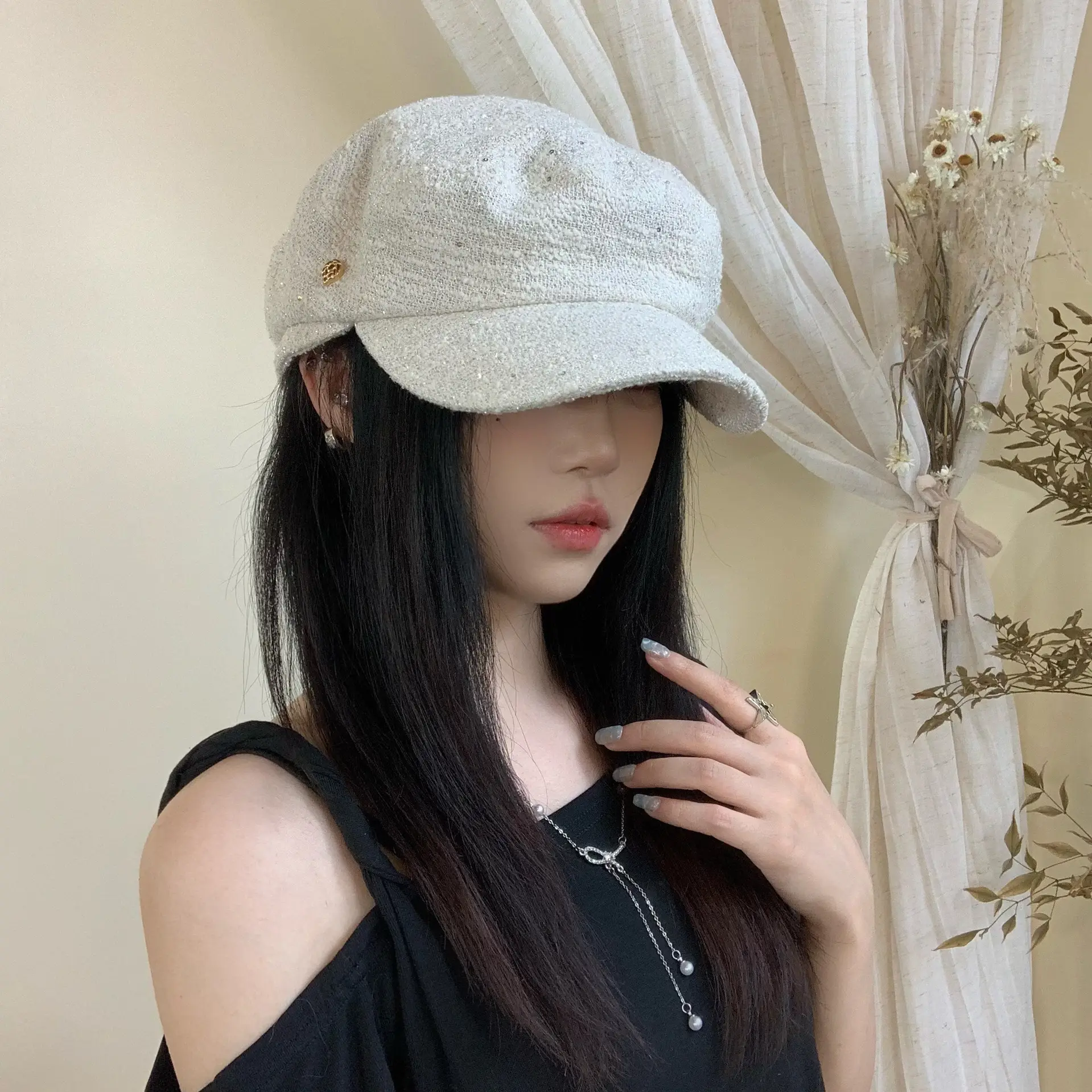 Women's Autumn Face-Slimming Duckbill Hat — feature 9