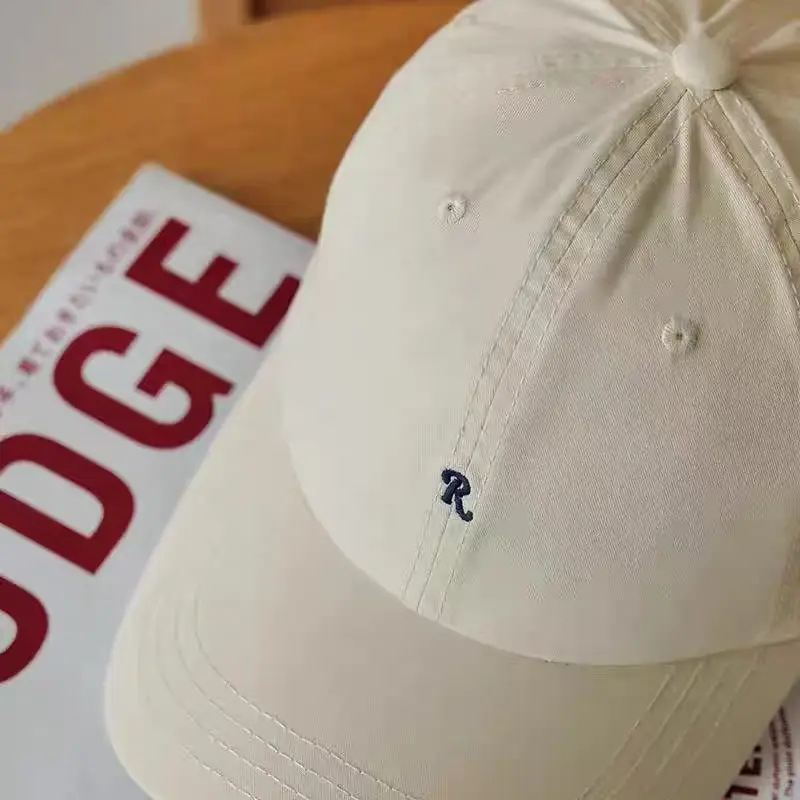 Korean Style Baseball Cap for Women with Embroidered Logo - Image 7