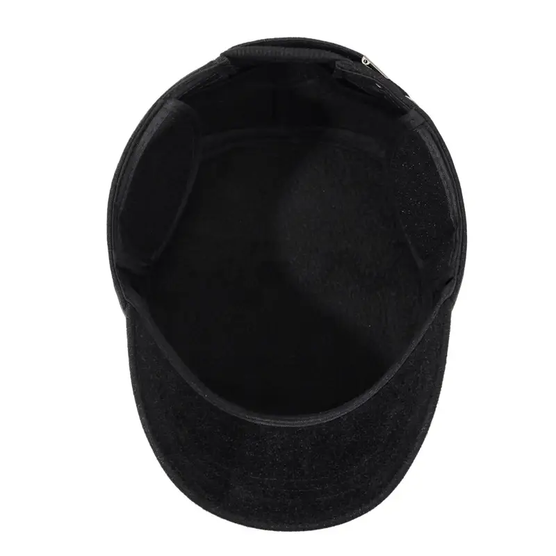 Men's Black Winter Peaked Cap Baseball Cap