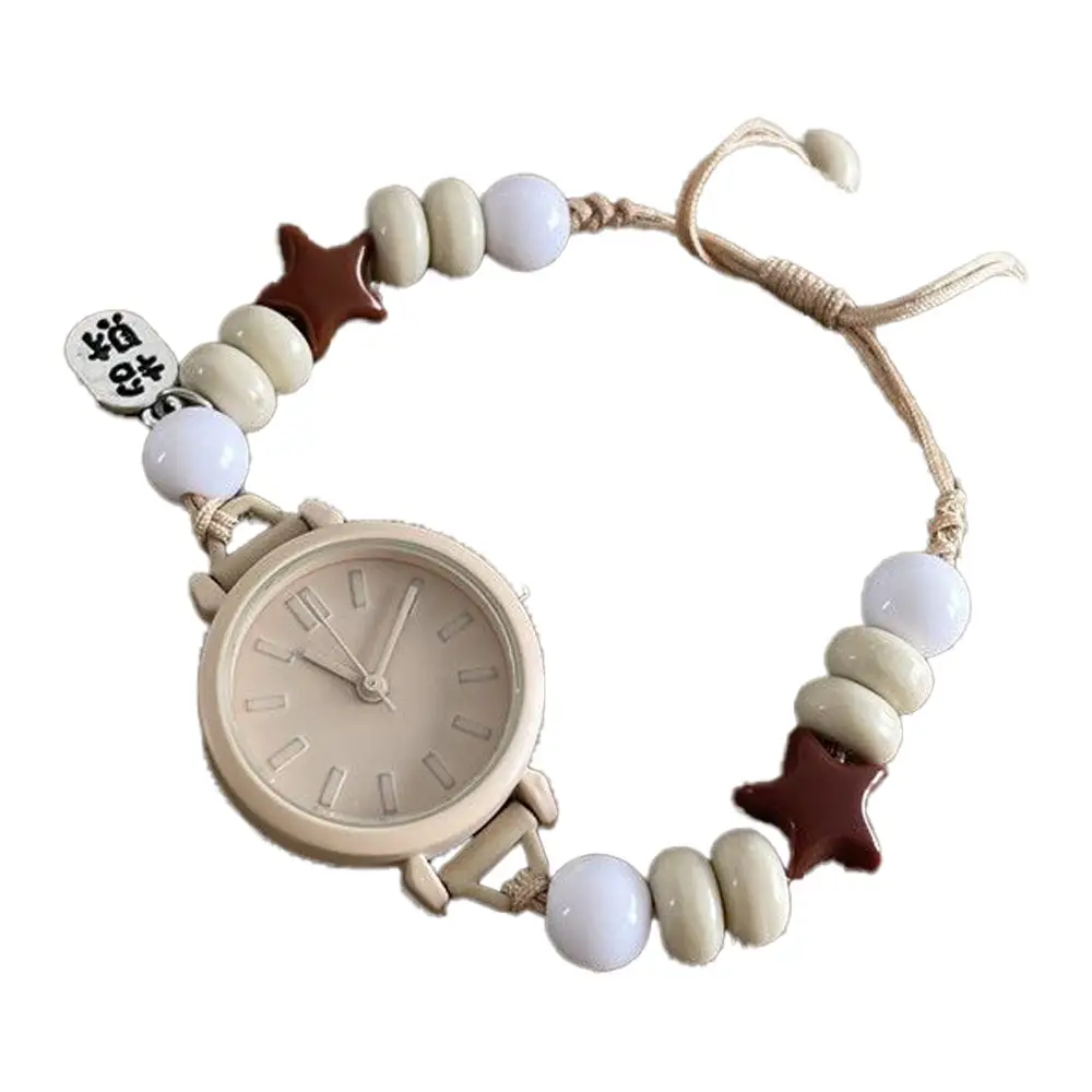 Ins Milky Handmade Women's Bracelet Watch Literary and Simple Girl Bestie Watch Niche Student Watch - Image 11