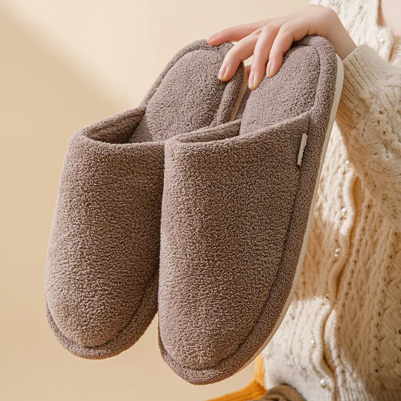 Women Cotton Warm Slippers Non-Slip Winter Autumn - Image 9