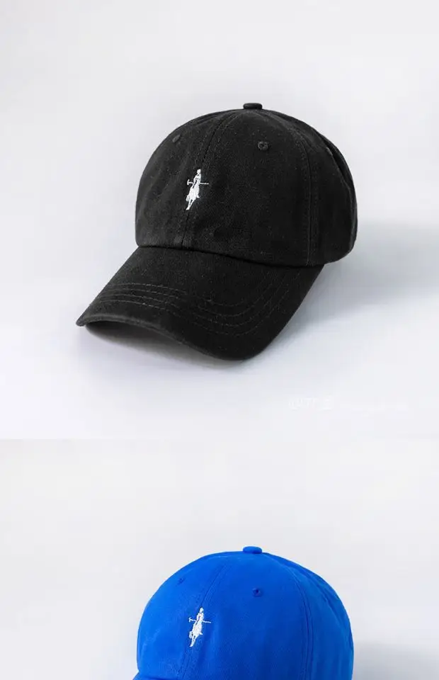 Men Navy Blue Peaked Cap with Logo — feature 7