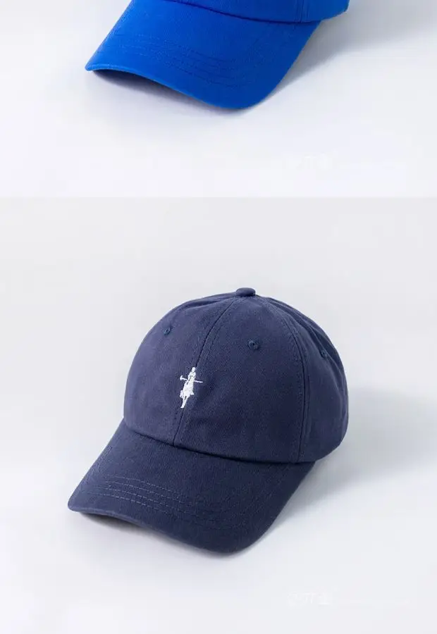 Men Navy Blue Peaked Cap with Logo — feature 8