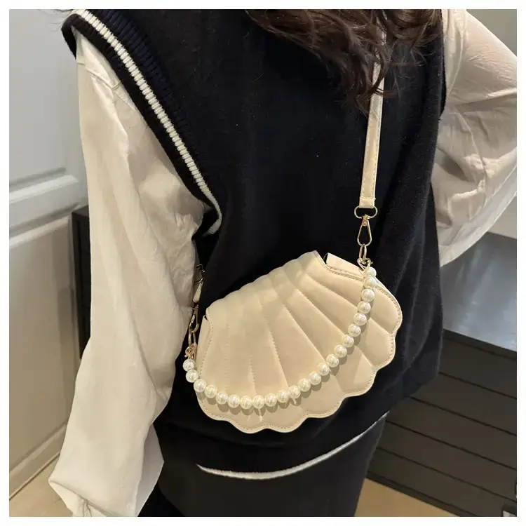 Pink Pearl Embellished Crossbody Bag for Women — feature 10
