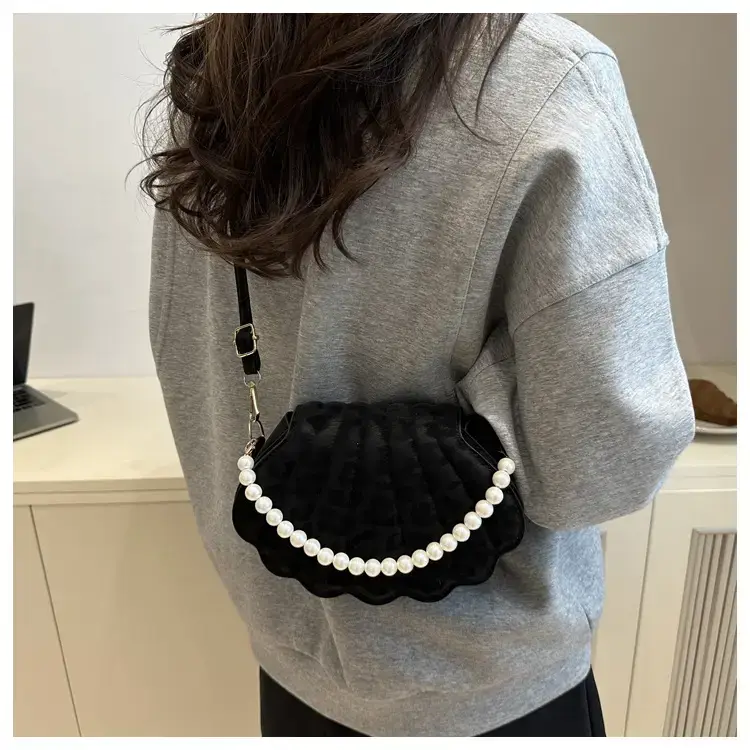 Pink Pearl Embellished Crossbody Bag for Women — feature 13