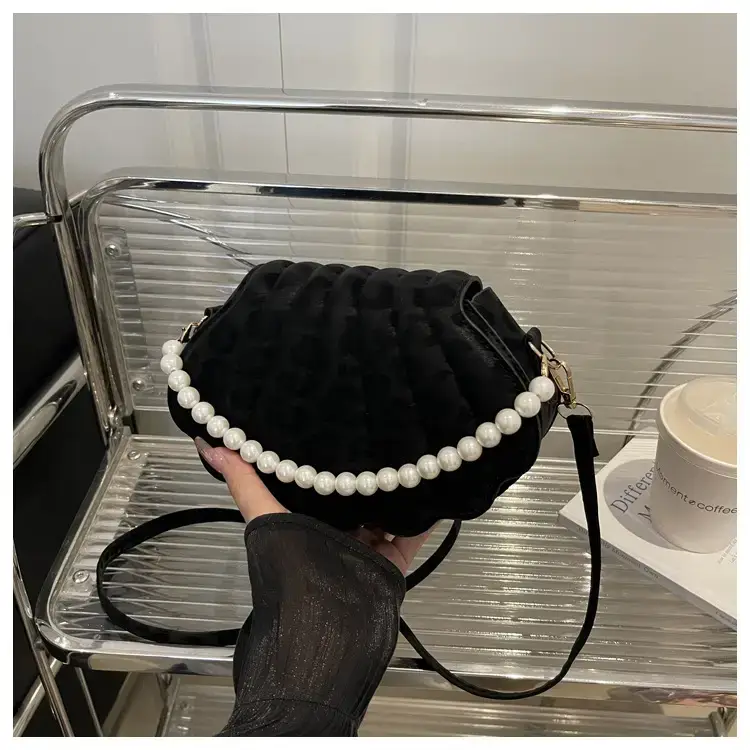 Pink Pearl Embellished Crossbody Bag for Women — feature 23