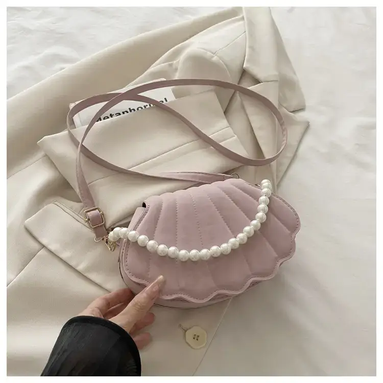 Pink Pearl Embellished Crossbody Bag for Women — feature 25
