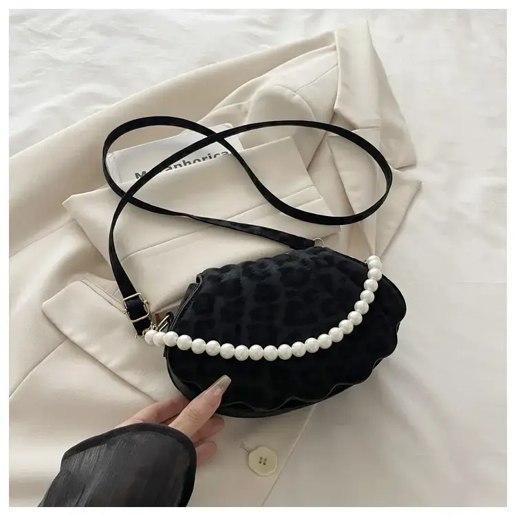 Pink Pearl Embellished Crossbody Bag for Women — feature 28