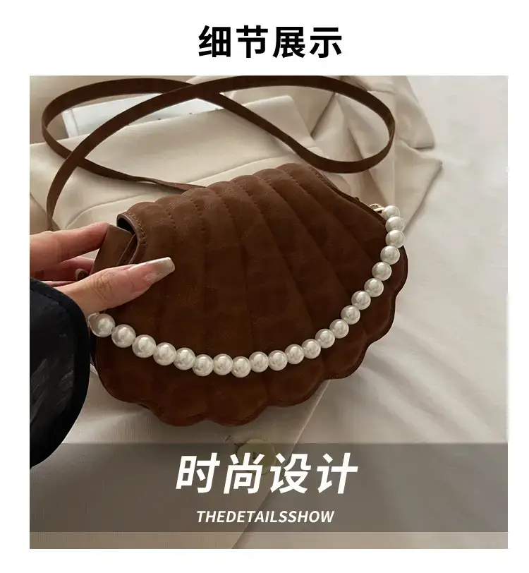 Pink Pearl Embellished Crossbody Bag for Women — feature 8
