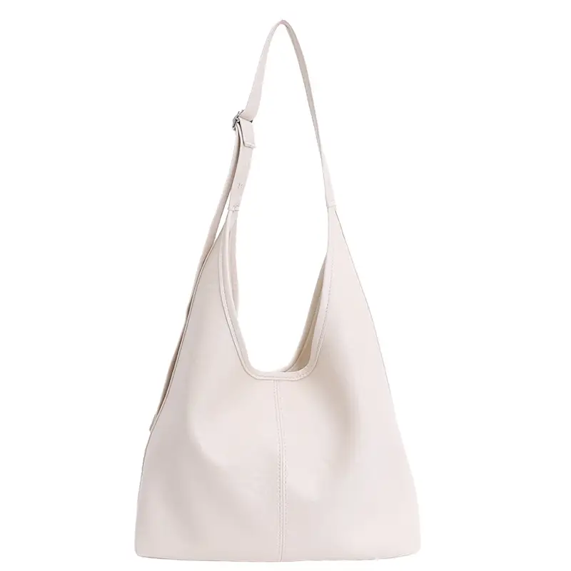 Women Retro Brown Leather Tote Bag Large Capacity - Image 9