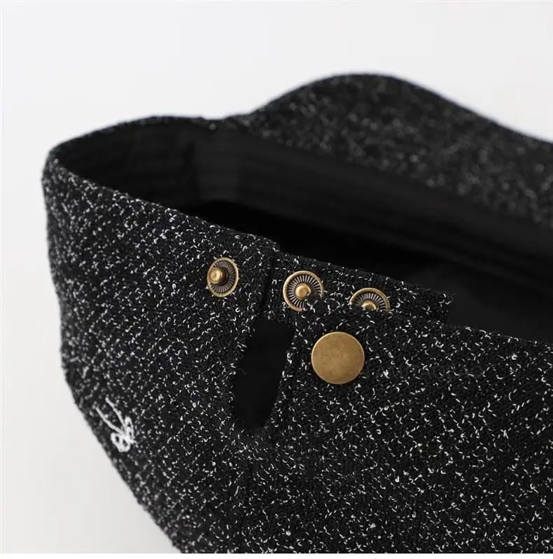 Women's Bowknot Embroidered Sunshade Cap Early Autumn — feature 6