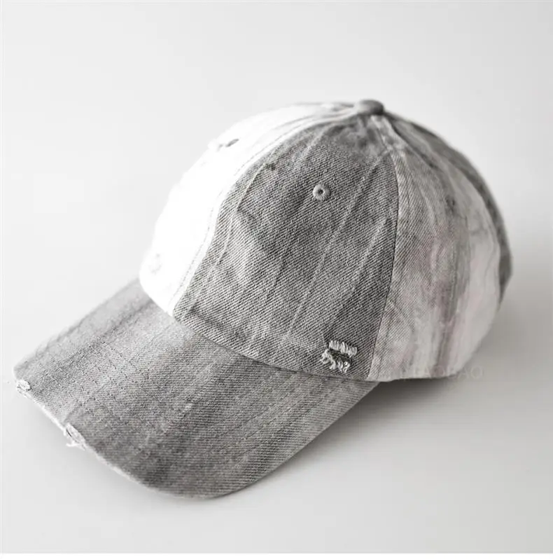 Men Women Distressed Baseball Cap Brown Duckbill Sunshade — feature 10