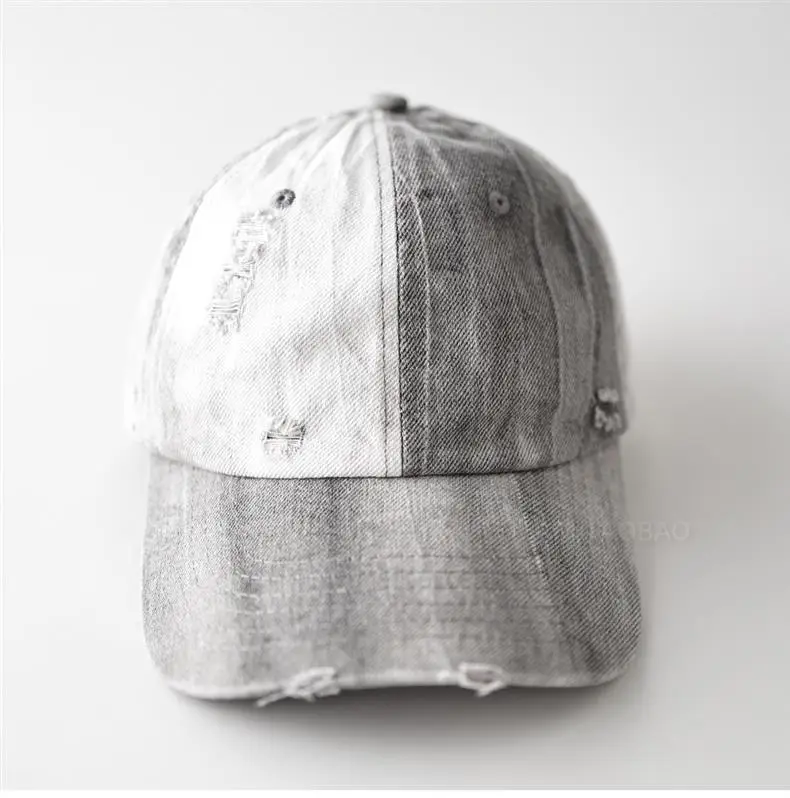 Men Women Distressed Baseball Cap Brown Duckbill Sunshade — feature 7