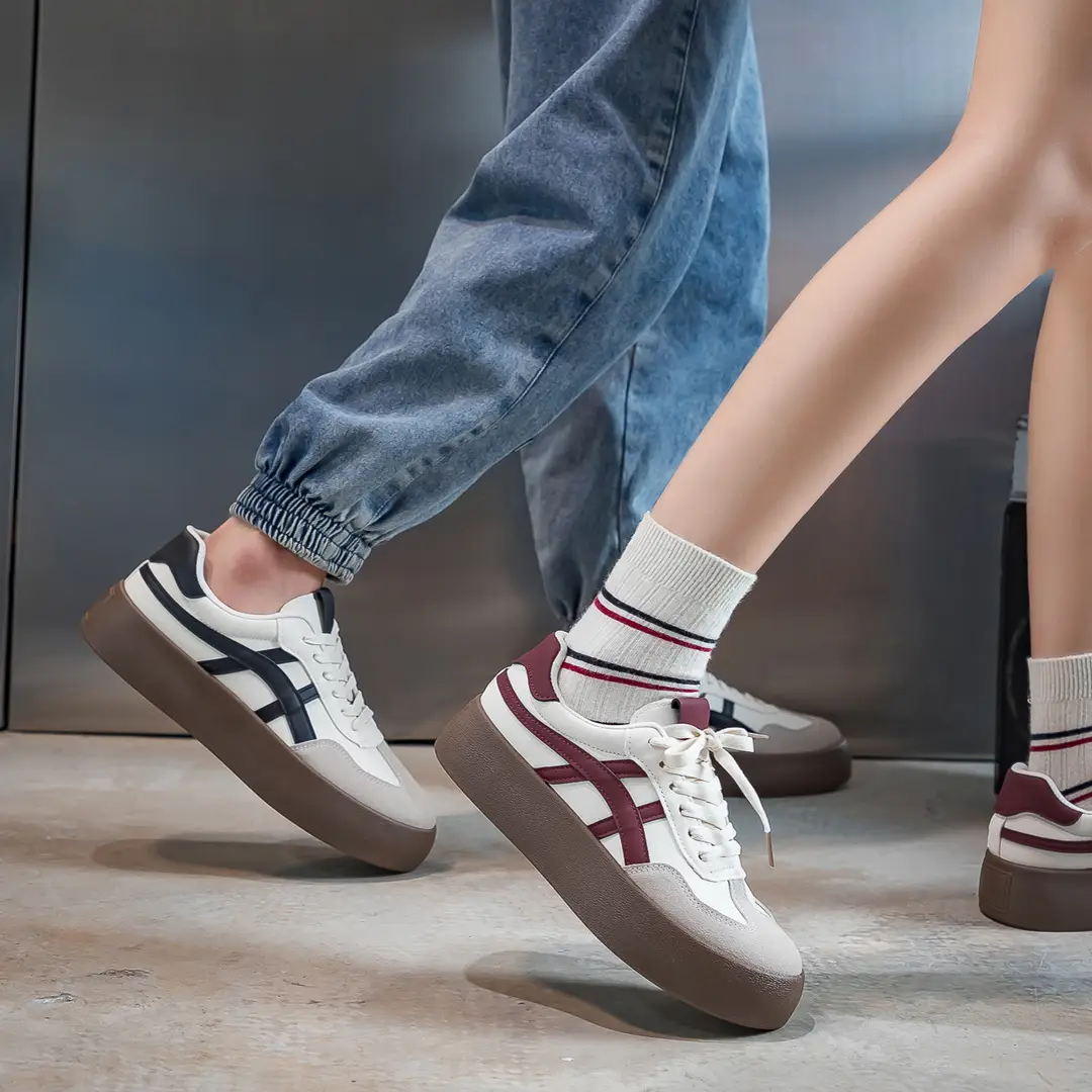 Niche Retro Sneakers for Men and Women, Spring & Fall Casual Women's Shoes, Thick-Soled Student Moral Training Shoes, Casual Shoes F8861 - Image 13