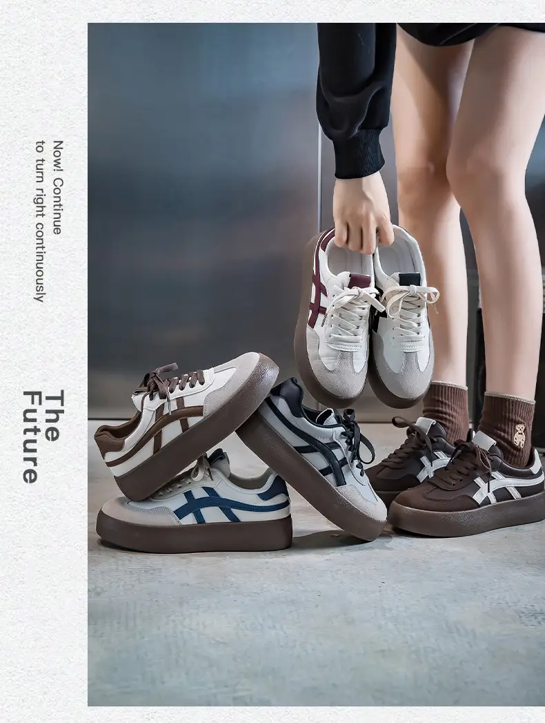Niche Retro Sneakers for Men and Women, Spring & Fall Casual Women's Shoes, Thick-Soled Student Moral Training Shoes, Casual Shoes F8861 — feature 11