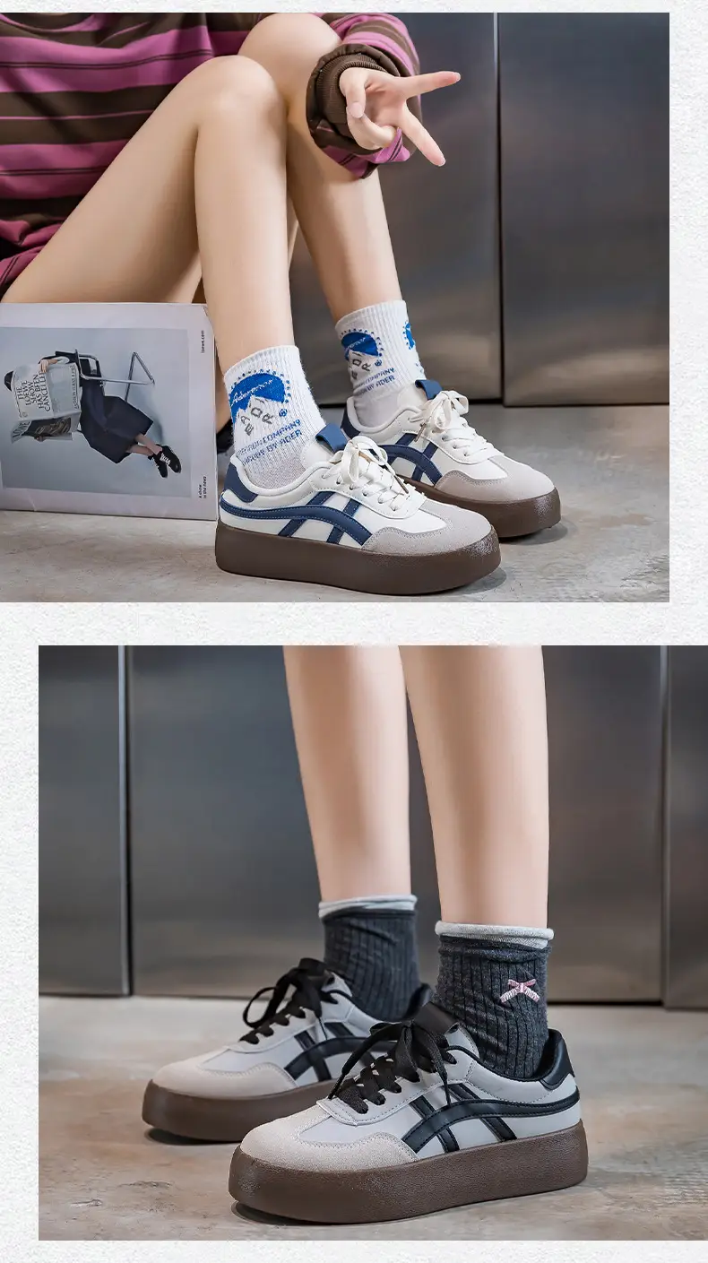 Niche Retro Sneakers for Men and Women, Spring & Fall Casual Women's Shoes, Thick-Soled Student Moral Training Shoes, Casual Shoes F8861 — feature 15