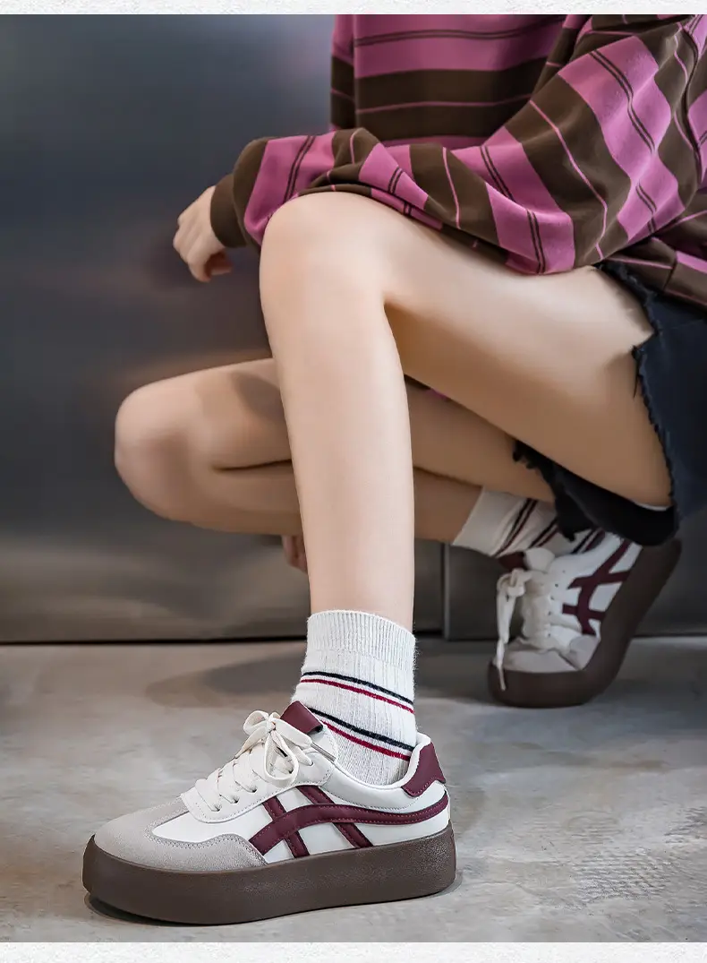 Niche Retro Sneakers for Men and Women, Spring & Fall Casual Women's Shoes, Thick-Soled Student Moral Training Shoes, Casual Shoes F8861 — feature 16
