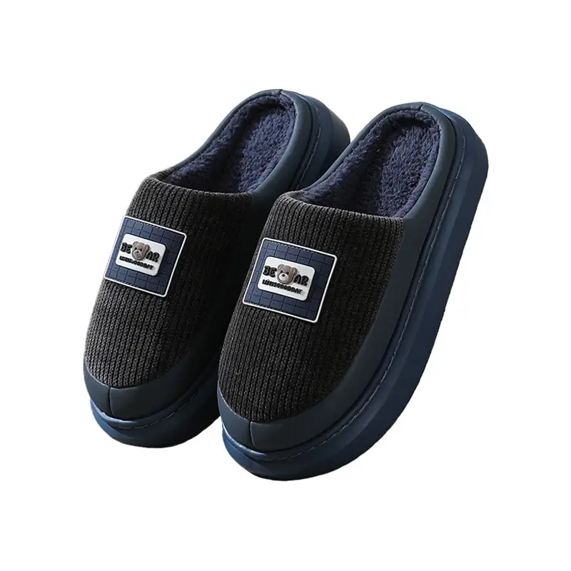 Japanese Cotton Warm Slippers Men Large 2025