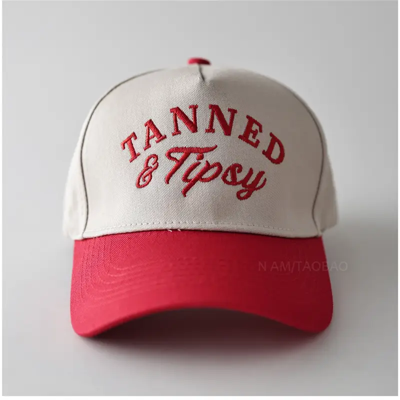 Tanned Tipy Women Cap Red White Green - Image 9