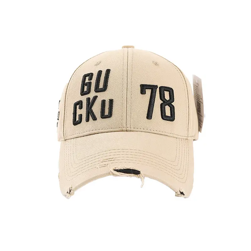 Men Black 6U Cku 78 Letter Cap Cap - Image 12