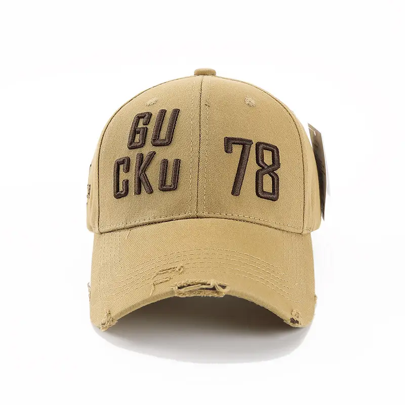 Men Black 6U Cku 78 Letter Cap Cap - Image 3
